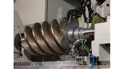 Grinding a pipeline compressor rotor on the Jones amp Shipman UltraGrind 2000 Grinding a pipeline compressor rotor on the Jones amp Shipman UltraGrind 2000