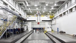 Ingersollrsquos MasterMill is over 26feet wide between the columns It can produce parts up to 26 ft WX100 ft LX21 ft H and the workzone includes a 16ft diameter turning and milling table Ingersollrsquos MasterMill is over 26feet wide between the columns It can produce parts up to 26 ft WX100 ft LX21 ft H and the workzone includes a 16ft diameter turning and milling table