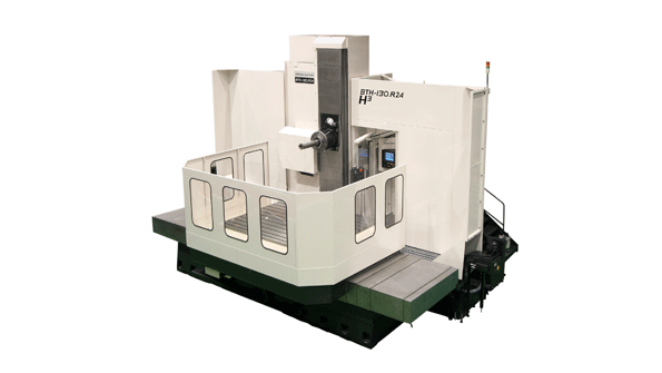 The BTH130R24 has a table size of 2000 mm by 2400 mm 787 in x 944 in and a maximum swing diameter of 3200 mm 1260 in