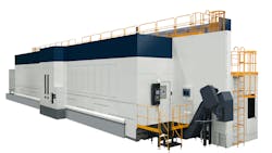 Makinorsquos new ASeries machines share a common FEA column design to reduce weight while maintaining rigidity Movement of the column along the Xaxis is powered by eight linear motors with 08G acceleration An extrawide column base and dualsupported ball screws in the Yaxis ensure stability of the column and spindle during rapid axis movement Makinorsquos new ASeries machines share a common FEA column design to reduce weight while maintaining rigidity Movement of the column along the Xaxis is powered by eight linear motors with 08G acceleration An extrawide column base and dualsupported ball screws in the Yaxis ensure stability of the column and spindle during rapid axis movement