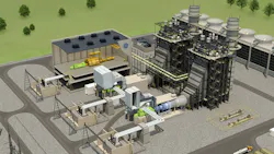 GErsquos FlexEfficiency 60 plant concept would be installed to coordinate with other generating sources and able to raise or lower its power output in response to fluctuations in wind and solar power This would allow power companies to integrate more renewable resources onto the power grid According to GE if one equivalentsize coal plant were replaced with its FlexEfficiency 60 plant the offset carbon emissions would be 26 million metric tons per year