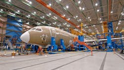 Boeing South Carolina in North Charleston is one of two assembly plants for the 787 the first commercial jet built primarily from composite materials Boeing South Carolina in North Charleston is one of two assembly plants for the 787 the first commercial jet built primarily from composite materials