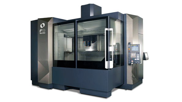 The Makino F9 vertical machine like its companion the F8 have dual sliding doors to simplify loading and unloading of large workpieces The opencorner openceiling design allows wide access for setups and changeovers which supports WIP productivity and overall leadtimes