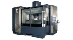 The Makino F9 vertical machine (like its companion, the F8) have dual sliding doors to simplify loading and unloading of large workpieces. The open-corner, open-ceiling design allows wide access for setups and changeovers, which supports WIP productivity and overall lead-times. The Makino F9 vertical machine (like its companion, the F8) have dual sliding doors to simplify loading and unloading of large workpieces. The open-corner, open-ceiling design allows wide access for setups and changeovers, which supports WIP productivity and overall lead-times.