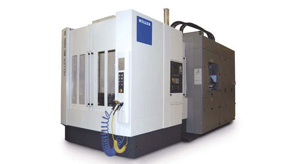 The MC5000 model demonstrated on the Troy plant floor includes a 630mm pallet HSK100 spindles and working cube of 800mm part diameter of 900mm for high load capacity and metalcutting productivity across a range of materials and part designs