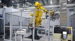 Mori Seiki NHX4000, NHX5000, and NHX5500 machines are being built at the new manufacturing plant in Davis, Calif., with column and medium part machining on three NHX10000 machines installed with a linear pallet pool system with 60 pallets. The factory also has two NH6300 machines with 40 pallets that process pallets and small castings. Mori Seiki NHX4000, NHX5000, and NHX5500 machines are being built at the new manufacturing plant in Davis, Calif., with column and medium part machining on three NHX10000 machines installed with a linear pallet pool system with 60 pallets. The factory also has two NH6300 machines with 40 pallets that process pallets and small castings.