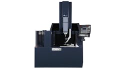 The EDBV3 has a 2axis rotary table and automatic tool and guide change systems for machining complex features fully unattended The EDBV3 has a 2axis rotary table and automatic tool and guide change systems for machining complex features fully unattended