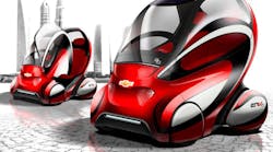 GM&rsquo;s EN-V 2.0 is based on the EN-V concept introduced at Expo 2010 in Shanghai. The two-seat electric vehicle is a concept to alleviate traffic congestion, parking availability and air quality problems.