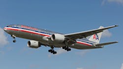 American Airlines will configure the 777300ER with three passenger classes giving it seating capacity for up to 386 passengers The jet also is equipped with WiFi and ldquolie flatrdquo seats in first class and business class American Airlines will configure the 777300ER with three passenger classes giving it seating capacity for up to 386 passengers The jet also is equipped with WiFi and ldquolie flatrdquo seats in first class and business class