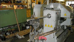 A shopbuilt system that supports extended bar stock aiming to enhance the machinersquos productivity by allowing higher volumes of material to be loaded Allowing bar stock to be unsupported presents a potentially fatal workplace hazard The author emphasized that employers who develop their own support systems should work with engineers or other specialists to ensure the system is functional and safe A shopbuilt system that supports extended bar stock aiming to enhance the machinersquos productivity by allowing higher volumes of material to be loaded Allowing bar stock to be unsupported presents a potentially fatal workplace hazard The author emphasized that employers who develop their own support systems should work with engineers or other specialists to ensure the system is functional and safe