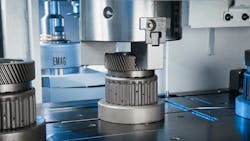 VLC 100 G vertical pickup grinder has three axes X Z C and uses its overhead pickup spindle to load itself It machines with one or two grinding spindles for internal andor external work Workpieces are mounted on pallets and fed into the VLC 100 G by conveyor belt Then the pickup spindle continues the automated loading and unloading process VLC 100 G vertical pickup grinder has three axes X Z C and uses its overhead pickup spindle to load itself It machines with one or two grinding spindles for internal andor external work Workpieces are mounted on pallets and fed into the VLC 100 G by conveyor belt Then the pickup spindle continues the automated loading and unloading process