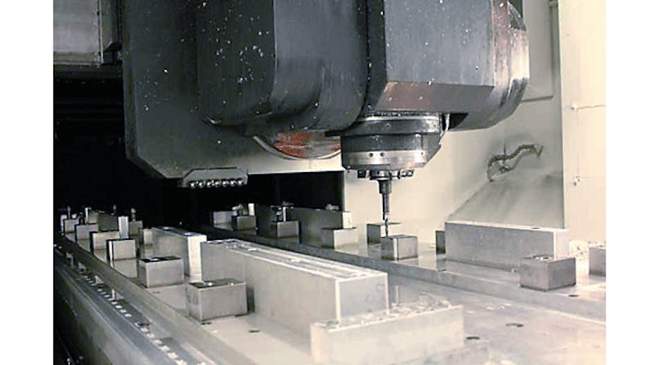 Machining aircraft parts in aluminum at Valent Aerostructures in Washington, Mo.