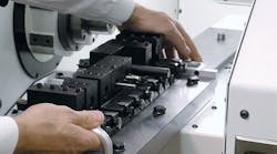 GT27 differs from other “gang tool” machines in that it includes a patented, interchangeable top plate and a quick-change collet-ready spindle. GT27 differs from other “gang tool” machines in that it includes a patented, interchangeable top plate and a quick-change collet-ready spindle.