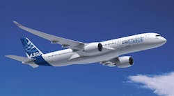 The Airbus A350 XWB is a new long-distance jet due to be introduced later this year, to compete with Boeing&rsquo;s 777 and 787 wide-body jets. Like the latter, it features a high volume of carbon-fiber materials to reduce overall weight and improve fuel economy. More than 600 A350 XWBs have been ordered by carriers and leasing concerns worldwide.