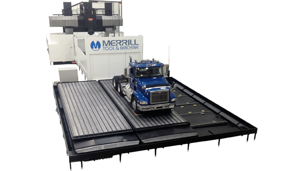 Merrill Tool amp Machine completed a 20 expansion of its workspace to install a new Mazak Versatech V140N a machine so big that delivered required 19 truckloads