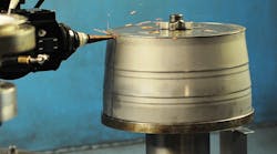 One of the five CO2 laser systems 1700 to 4000 W used to cut trim weld and drill holes in parts and structures produced at Ace Precision Machining Oconomowoc Wis One of the five CO2 laser systems 1700 to 4000 W used to cut trim weld and drill holes in parts and structures produced at Ace Precision Machining Oconomowoc Wis