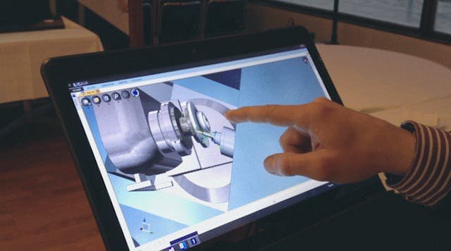 NCSimul 9 is a machine simulation program, now extended to function with touchscreen tablets using the NC Player application. All of the program&rsquo;s features, including cutting tool libraries, current cutting conditions, simulation, other part programs, and all relevant documentation.