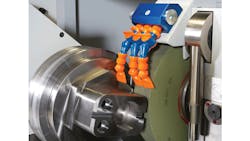 Optionally interpolating the X and C axes makes it possible to use the cylindrical grinding machine for nonround shapes for example polygons free contours and eccentric forms The rotary encoder with a resolution of 000001deg is installed directly on the workhead spindle Optionally interpolating the X and C axes makes it possible to use the cylindrical grinding machine for nonround shapes for example polygons free contours and eccentric forms The rotary encoder with a resolution of 000001deg is installed directly on the workhead spindle