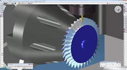 Simplified programming for machining bladed turbo-machinery components is one of the improvements that users may expect in the new release of GibbsCAM. New options for five-axis multi-blade part production, and simplified functions for roughing, blade and hub finishing, and other functions, are planned in the 2013 release.