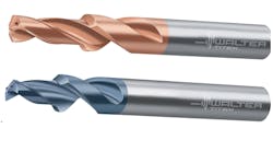 Walter&rsquo;s new chamfering drills, the Walter Titex X&centerdot;treme Step 90 (above) and the Walter Titex X&centerdot;treme Pilot Step 90 (below), are effective for a broad range of materials.