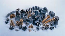 A selection of high-precision parts manufactured by Sinnotech GmbH.