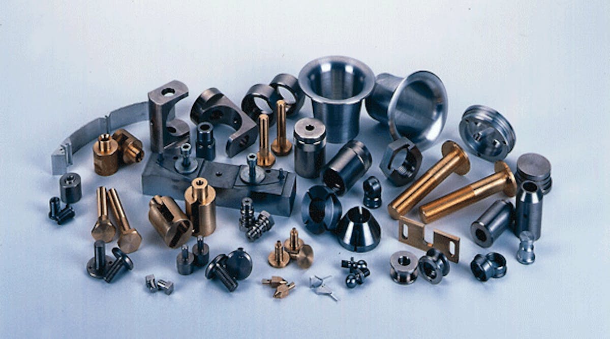 A selection of high-precision parts manufactured by Sinnotech GmbH.