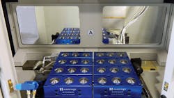 Eight TriGrip 5C collet blocks shown with the hydraulic quickdisconnect feature Eight TriGrip 5C collet blocks shown with the hydraulic quickdisconnect feature