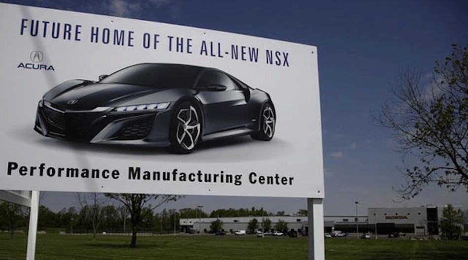 &apos;The location of this facility is in the midst of one of the greatest collections of engineering and production talent in the world. So, it makes sense that we will renew the dream and build this high-tech, supercar in Marysville, Ohio,&apos; said Honda of America president and CEO Hidenobu Iwata.