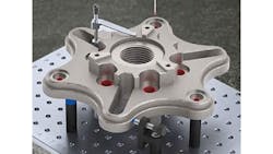 The Swiftfix modular workholding system works with portable arms CMMs laser scanners and optical and multisensor vision machines The Swiftfix modular workholding system works with portable arms CMMs laser scanners and optical and multisensor vision machines