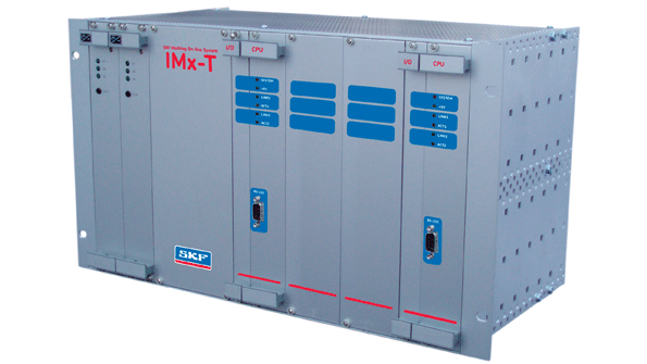 SKF Multilog IMx units incorporate 16 32 or 64 analog signal inputs configurable for various sensors to ascertain acceleration velocity and displacement among other parameters