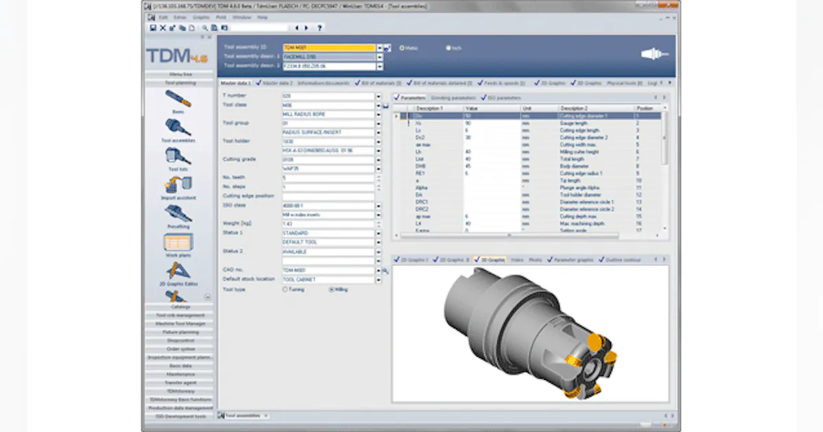 Machine Tools Software Comprehensive Tool Management Software | American Machinist