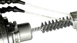 The FlexHone Tool can be mounted in a hand tool or machine tool chuck for finishing or resurfacing of hard metals ceramics and other tough materials used in items like ports sleeves and cylindrical bores The FlexHone Tool can be mounted in a hand tool or machine tool chuck for finishing or resurfacing of hard metals ceramics and other tough materials used in items like ports sleeves and cylindrical bores