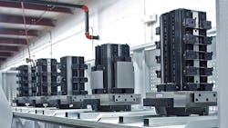 AME developed workholding tombstone devices capable of running 56 different block sizes from a 10station pallet changer for TRD Manufacturing in Machesney Park Illinois It is able to produce over 450 different parts in sequences ranging from oneoff to 500 pieces AME developed workholding tombstone devices capable of running 56 different block sizes from a 10station pallet changer for TRD Manufacturing in Machesney Park Illinois It is able to produce over 450 different parts in sequences ranging from oneoff to 500 pieces