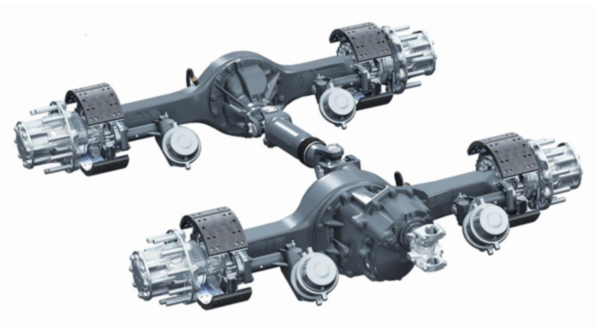 Danarsquos ldquobanjo stylerdquo Spicer Model 180 axles are designed for efficiency and fuel economy thanks to lower hypoid offsets