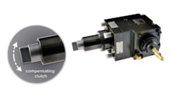 EXSYS Tool&rsquo;s Preci-Flex compensating clutch system for Nakamura CNC turning centers corrects misalignment between turret drive motors and toolholders.