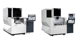 Makino&rsquo;s U3 and U6 machines offer X-, Y- and Z-axis travels of 370 X 270 X 220 mm, and 650 X 450 X 420 mm, respectively. The U3 (right) will accommodate a max. workpiece size of 770 X 590 X 220 mm, with a payload of 1,322 lb.; the U6 holds sizes up to 1,000 X 800 X 400 mm with a maximum payload of 3,307 lbs.
