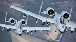 The Boeing A-10 Thunderbolt is a twin-engine jet for close air support of ground forces. It may be used against all ground targets, including tanks and other armored vehicles.