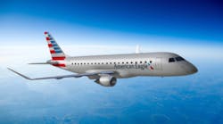 The E175 in the livery of American Eagle Airlines. American Airlines indicated it plans to use the new jets for US Airways routes.