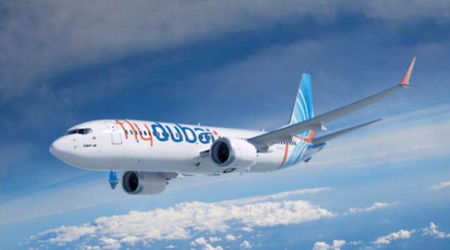 With an order book totaling more than 5,000 jets, Boeing Commercial Airplanes confirmed an $8.8-billion contract from flydubai to supply 75 of its forthcoming 737 MAX single-aisle aircraft.