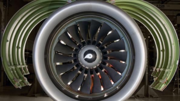 The PurePower PW1000G engine series with Geared Turbofantrade technology and other design details reduces jet fuel burn cuts emissions lowers engine noise and improves operating cost factors according to the builder