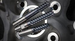 IMCO Carbide Tool developed the Omega M726 and M725 end mills to address the specific difficulty of machining in hardened steels