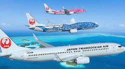 Japan Transocean Air is a Japan Airlines group carrier that links Okinawa and the adjoining islands to major Japanese cities.
