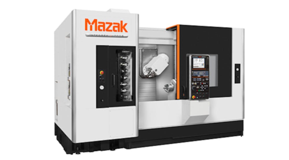 The Integrex j-200S multi-tasking machine for precision, high throughput production of complex, medium-sized parts is among several Mazak machines that will debut at IMTS 2014.