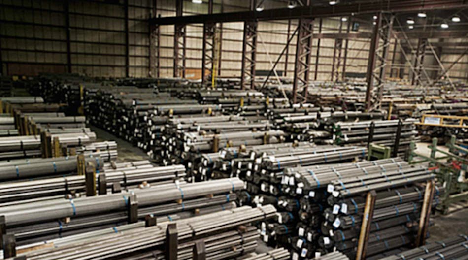 Steel inventories rose to a 2.3-month level at U.S. service centers, and 2.9-months at Canadian centers.