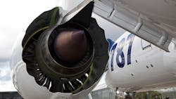 The scalloped nacelles external engine housings are intended to reduce engine noise for the Boeing 787 Dreamliner The scalloped nacelles external engine housings are intended to reduce engine noise for the Boeing 787 Dreamliner