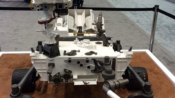 A replica of Mars Curiosity