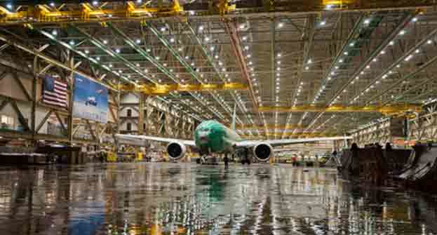 Last year Boeing rolled out the first 777 to be built at its increased production rate of 100 airplanes per year a 777 Freighter later delivered to Korean Air