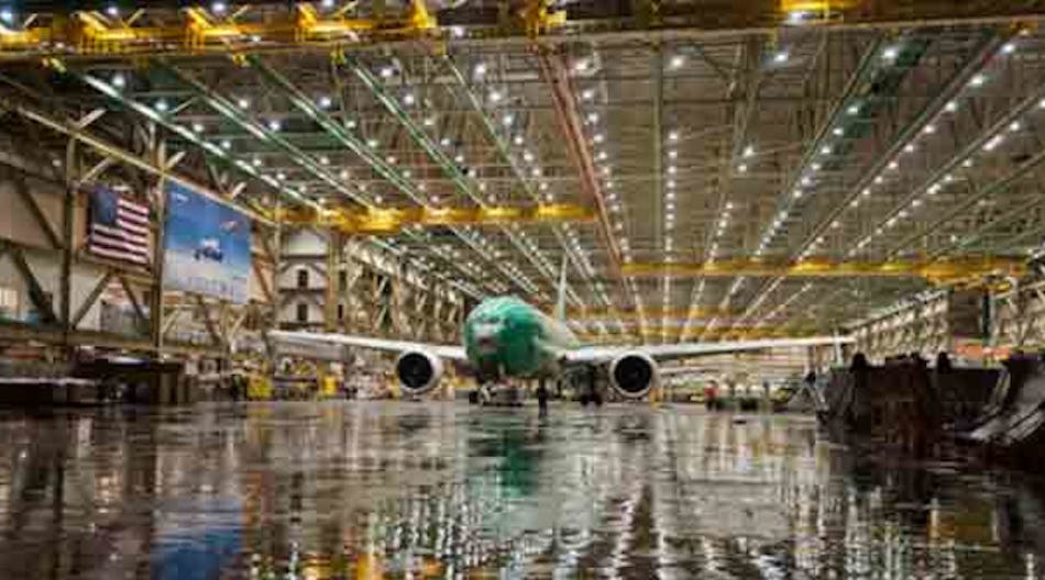 Last year Boeing rolled out the first 777 to be built at its increased production rate of 100 airplanes per year -- a 777 Freighter later delivered to Korean Air.