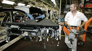 Honda of Canada Manufacturing in Alliston, Ont., produces Honda Civic sedans and Honda CR-V sport utility vehicles at a combined rate of 390,000 units annually.