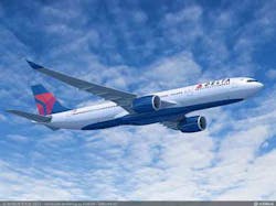 In total Airbus has orders for 105 new jets from Delta Air Lines including a new placement for 50 widebody aircraft as part of its fleetmodernization effort In total Airbus has orders for 105 new jets from Delta Air Lines including a new placement for 50 widebody aircraft as part of its fleetmodernization effort